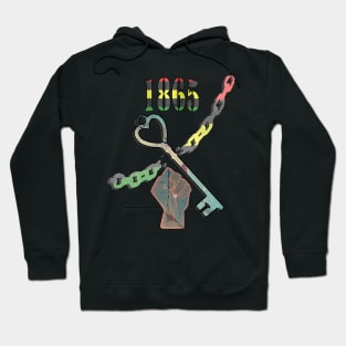 Juneteenth Black History Independence Day Freedom 1865 Gift Hoodie